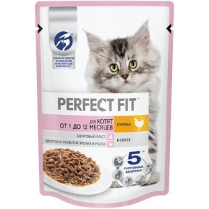 Perfect Fit Влажный корм для Котят с Курицей (соус) 75гр*28шт (91134)