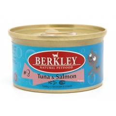 Berkley Консервы для кошек №3 Тунец с лососем в соусе 85гр (92875)