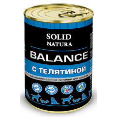 Solid Natura Balance Влажный корм для щенков Телятина 340гр (78613)