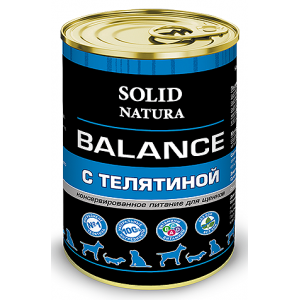 Solid Natura Balance Влажный корм для щенков Телятина 340гр (78613)