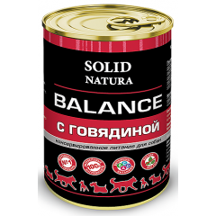 Solid Natura Balance Влажный корм для собак Говядина 340гр (78608)