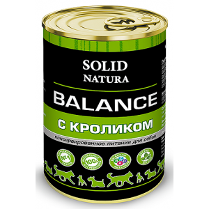 Solid Natura Balance Влажный корм для собак Кролик 340гр (78611)