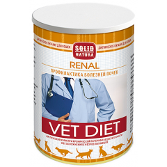 Solid Natura VET Renal Консервы диета для кошек (профилактика хронической почечной недостаточности) 340гр (104732)