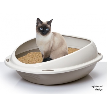 Georplast Туалет для кошек "SHUTTLE" 45*36*15см с бортом (60574)
