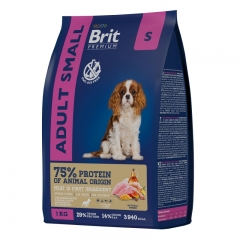 Brit Premium Dog Adult Small с Курицей для взрослых собак мелких пород
