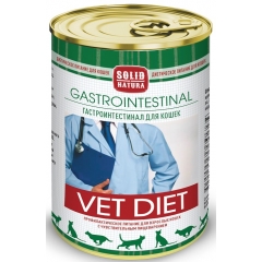 Solid Natura VET Gastrointestinal Консервы диета для кошек с Чувствительным пищеварением 340гр (104973)