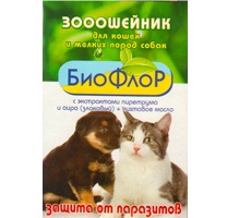 БиоФлоР Зооошейник для Кошек и Собак Мелких пород от Клещей и Блох 40см (53446)