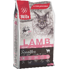 Blitz For Adult Cats Lamb Сухой корм для Кошек с Ягнёнком 400гр (56992)