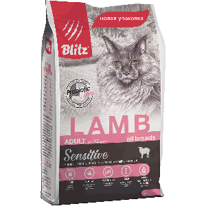 Blitz For Adult Cats Lamb Сухой корм для Кошек с Ягнёнком 400гр (56992)