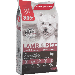 Blitz Adult Mini Lamb & Rice Корм для Собак Мелких пород Ягнёнок с Рисом