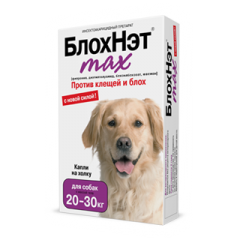 БлохНэт Капли Инсекто-акарицидные для Собак от 20 до 30кг (14336)
