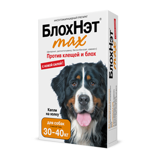 БлохНэт Капли Инсекто-акарицидные для Собак от 30 до 40кг (14337)