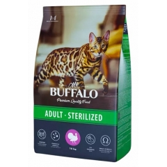 Mr.Buffalo B117 STERILIZED Корм для стерилизованных кошек Индейка