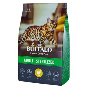 Mr.Buffalo B114 STERILIZED Корм для стерилизованных кошек Курица