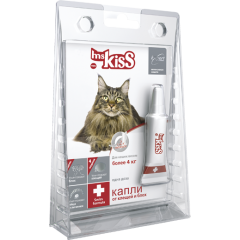 Ms.Kiss Капли Инсектоакарицидные для кошек (свыше 4кг) 0,8мл (29886)