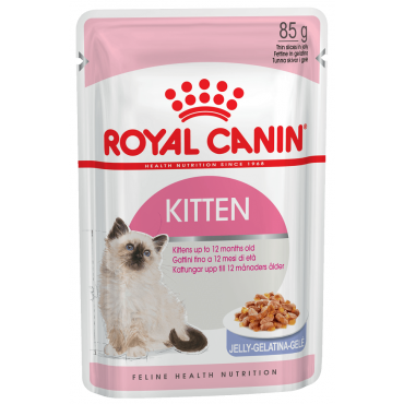 Royal Canin Kitten Instinctive Паучи для Котят Кусочки в Желе 85гр*24шт (80021)