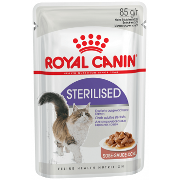 Royal Canin Sterilized Кусочки в Соусе для Стерилизованных Кошек Старше 1 года 85гр*24шт (70226)