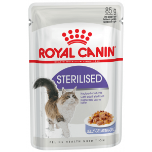 Royal Canin Sterilised Кусочки в Желе Паучи для Стерилизованных кошек 85гр*24шт (88052)