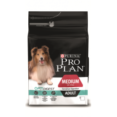 Pro Plan Корм для Собак Средних пород 10-25кг (Ягнёнок) с Чувствительным пищеварением Adult Medium Sensitive Digestion OptiDigest