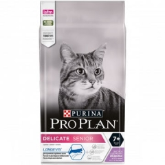 Pro Plan Delicate 7+ Корм для Пожилых кошек с Чувствительным пищеварением с Индейкой
