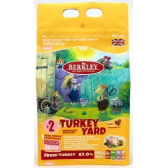 BERKLEY №2 TURKEY YARD для щенков маленьких и средних пород с индейкой, овощами, фруктами и ягодами 2 кг (90595)