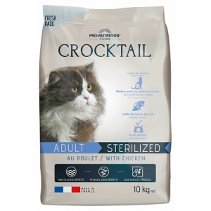 Сухой корм Flatazor Crocktail Adult STERILIZED With Chiken для Стерилизованных кошек с Курицей