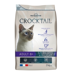 Flatazor Корм для Стерилизованных кошек старше 8 лет Crocktail Adult 8+ STERILIZED