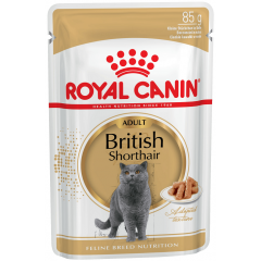 Royal Canin British Shorthair Паучи для Британских Короткошерстных кошек (Соус) 85гр*24шт (92305)