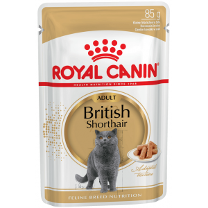 Royal Canin British Shorthair Паучи для Британских Короткошерстных кошек (Соус) 85гр*24шт (92305)
