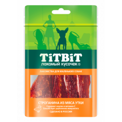 Titbit Строганина из мяса Утки для Маленьких собак 50гр (34691)