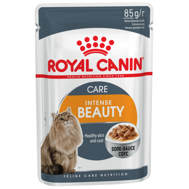 Royal Canin Intense Beauty Паучи для кошек Кусочки в Соусе 85гр*24шт (70225)