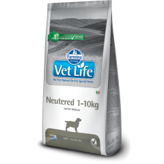 Farmina Vet Life Neutered Dog Диета для Кастрированных или Стерилизованных собак (весом 1-10кг) 