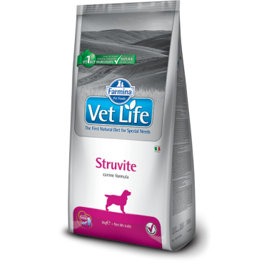 Сухой корм Farmina Vet Life Struvite Диета для Собак при Мочекаменной болезни (Струвиты)