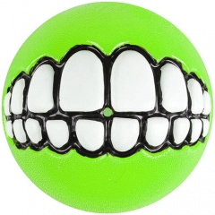 Rogz Игрушка Мяч с принтом Зубы и отверстием для Лакомств GRINZ Лайм GRINZ BALL