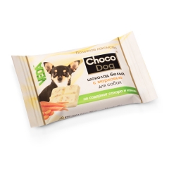 CHOCO DOG® Шоколад Белый с Морковью для Собак 15гр (34318)