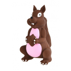 Homepet Игрушка для собак Белка с пищалкой латекс 15см (72533)