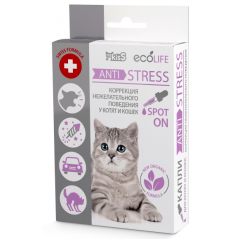 Ms.Kiss Ecolife Anti-Stress Капли для Котят и Кошек Коррекция нежелательного поведения 10мл (76241)