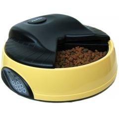 Feedex Автокормушка на 4 кормления для сухого корма и консерв,с ёмкостью для льда Жёлтая (PF1)(14045.жел)