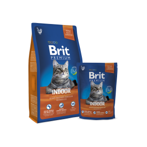 Сухой корBrit Premium Cat Indoor для Домашних Кошек Курица в Соусе из Куриной печени