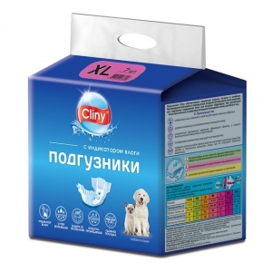 Cliny Подгузники для Собак 15-30кг размер XL (7шт)(99661)