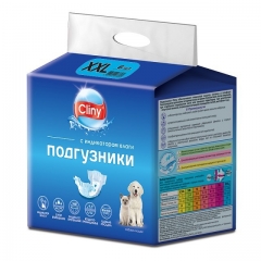 Cliny Подгузники для Собак 25-40кг размер XXL (6шт)(72940)