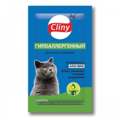 Cliny Шампунь Гипоаллергенный для Кошек 10мл (Саше)(66722)