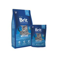 Сухой корм Brit Premium Cat Kitten для Котят с Курицей с Лососевом Соусе