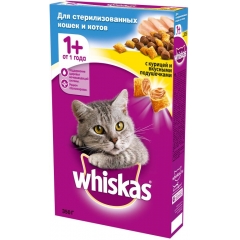 Whiskas Сухой корм Подушечки для Стерилизованных кошек с Курицей