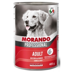 Morando Professional Консервированный корм для собак с кусочками Говядины 405гр (102497)