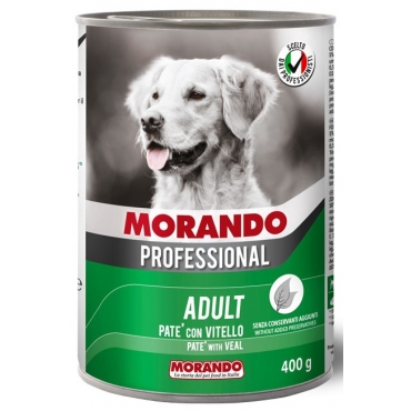 Morando Professional Консервированный корм для собак паштет с Телятиной 400гр (102491)