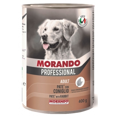 Morando Professional Консервированный корм для собак паштет с Кроликом 400гр (102493)