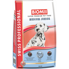 Biomill Medium Junior Salmon Корм для Щенков Средних пород с Лососем