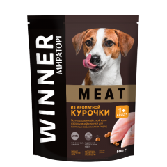 Winner Meat Корм для собак Мелких пород из Ароматной курочки 500гр (79696)