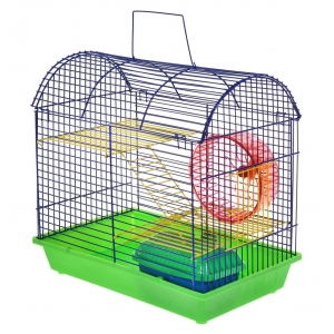 Зоомарк Клетка для Грызунов Полукруглая,Двухэтажная 24*29*36см (112жк)(53222)